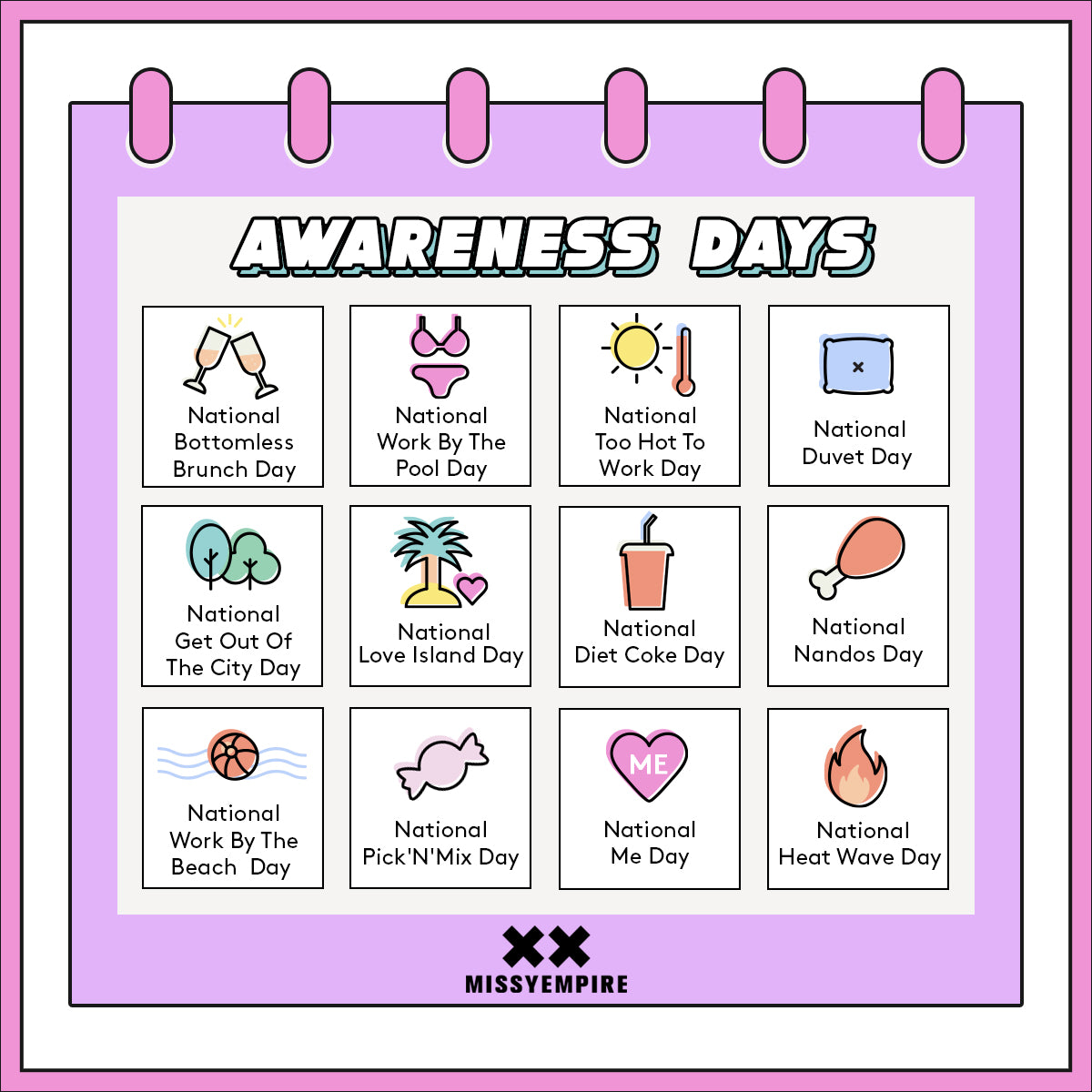 NATIONAL AWARENESS DAYS WE NEED