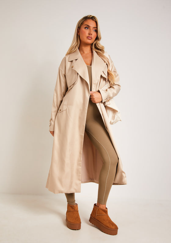 Larsa Stone Trench Coat