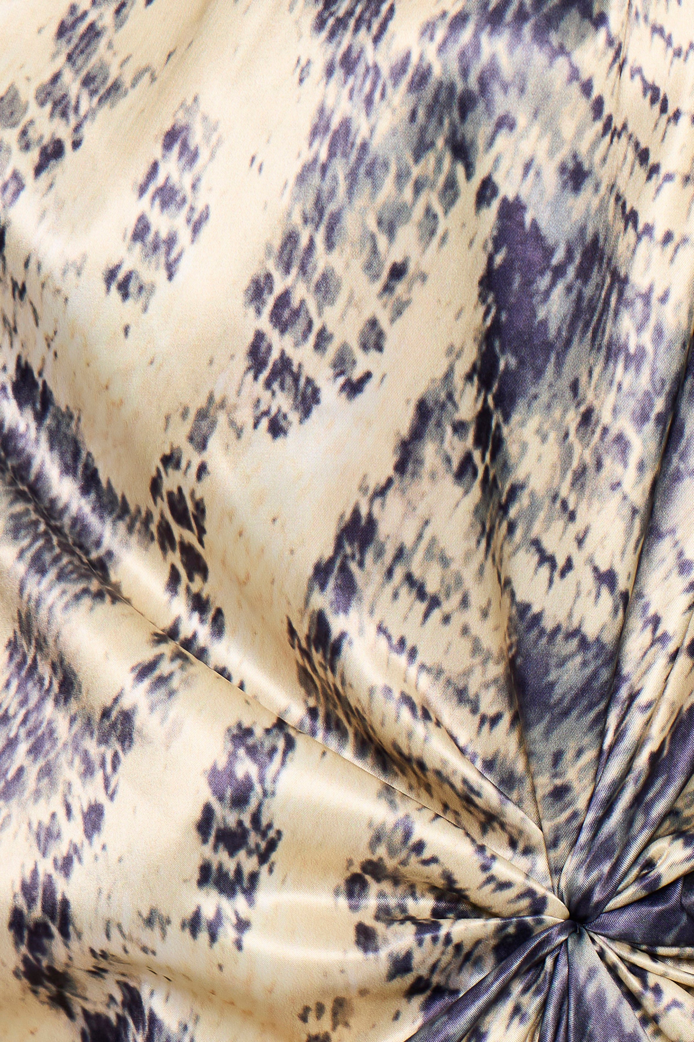 Yellow One Shoulder Top Print