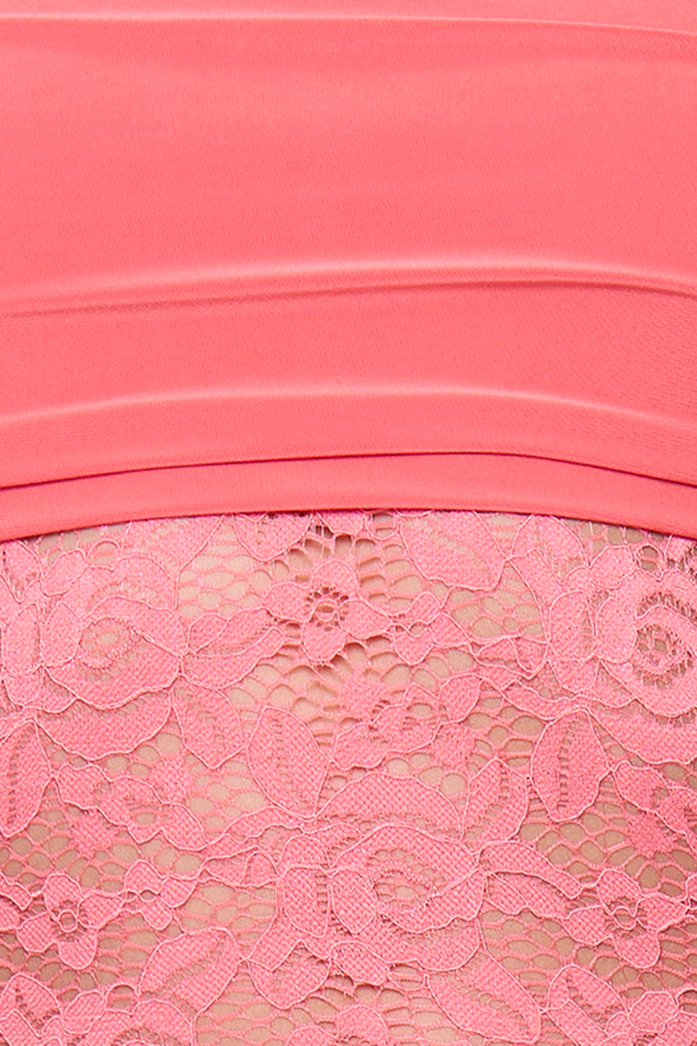 Coral Drape Mini Dress