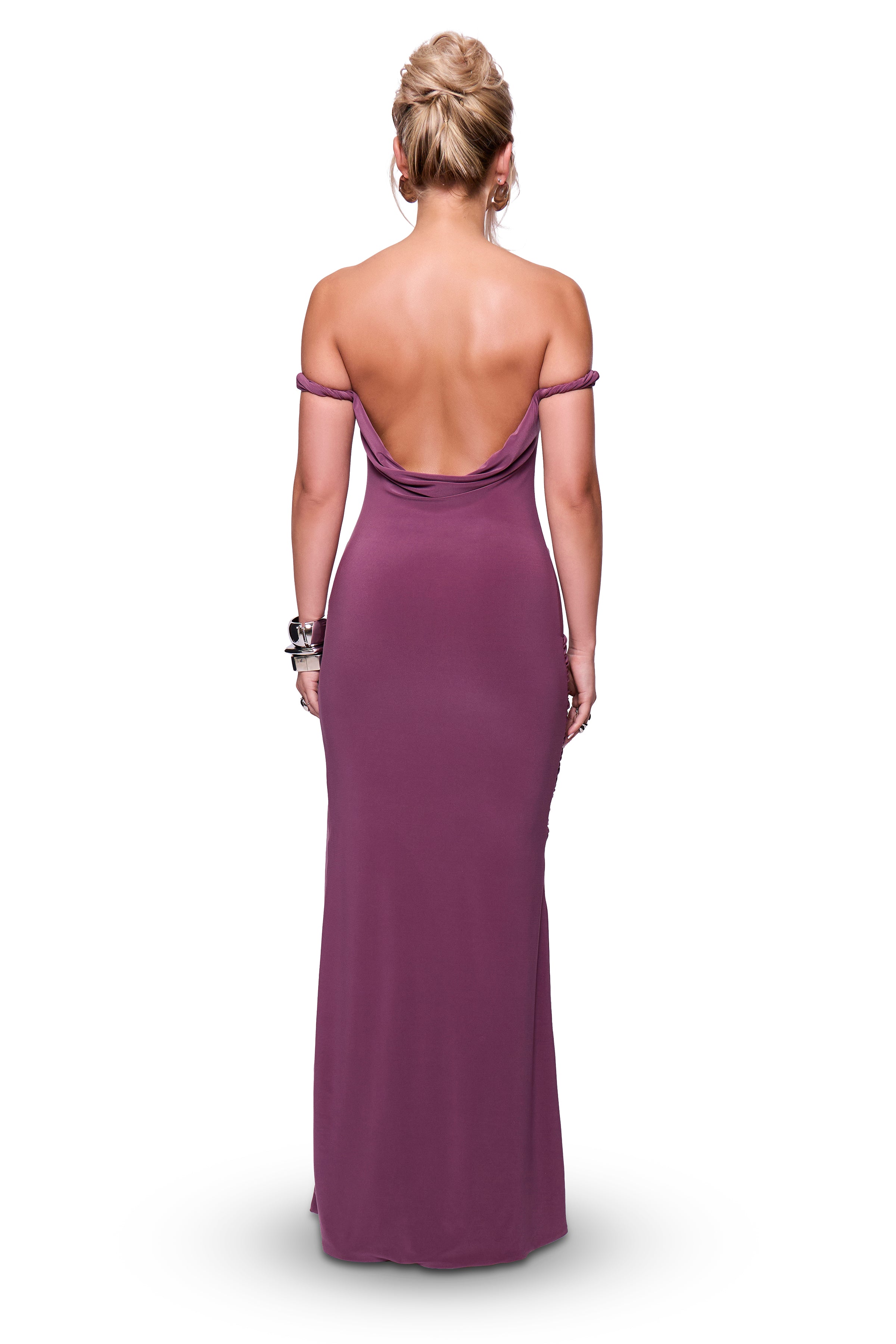 Mauve Twist Maxi Dress
