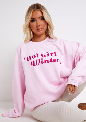Donna Pink Hot Girl Winter Christmas Sweatshirt Donna Pink Hot Girl Winter Christmas Sweatshirt