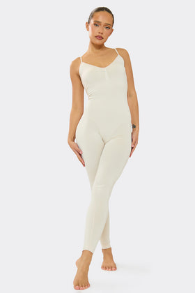 Adele Stone Seamless Strappy All In One Jumpsuit Adele Stone Seamless Strappy All In One Jumpsuit