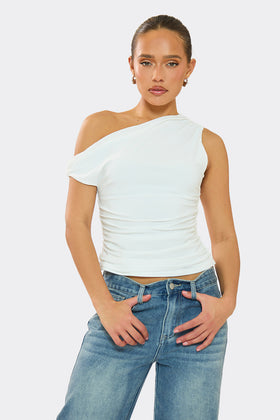 Lidia White Super Soft Off The Shoulder top Lidia White Super Soft Off The Shoulder top