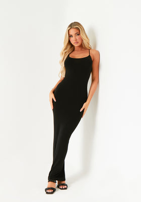 Rini Black Maxi Slip Dress Rini Black Maxi Slip Dress