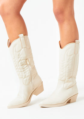 Bethanie Beige Cowboy Boots Bethanie Beige Cowboy Boots