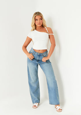 Olivia White Twist Strap Super Soft Top Olivia White Twist Strap Super Soft Top