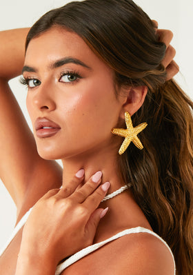 Verity Gold Starfish Earrings Verity Gold Starfish Earrings