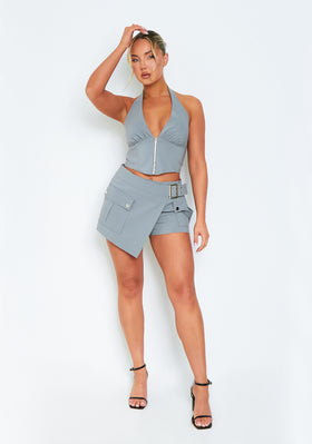Isla Grey Belt Utility Skort Isla Grey Belt Utility Skort