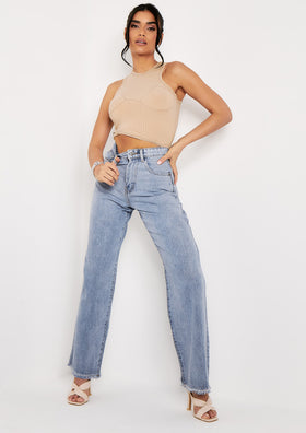 Phoebe Denim Light Wash Frayed Raw Hem Jeans Phoebe Denim Light Wash Frayed Raw Hem Jeans