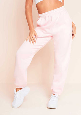 Rebecca Baby Pink Casual Joggers Rebecca Baby Pink Casual Joggers