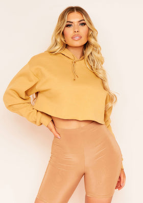 Aaliyah Gold Cropped Hoody Aaliyah Gold Cropped Hoody