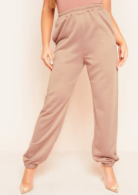 Hilma Mocha Casual Loopback Joggers Hilma Mocha Casual Loopback Joggers