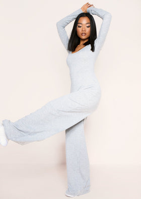 Layton Grey Wide Leg Jumpsuit Layton Grey Wide Leg Jumpsuit