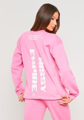 Lauren Pink Missy Empire Slogan Sweatshirt