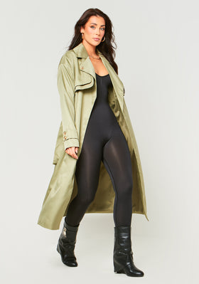 Larsa Olive Trench Coat Larsa Olive Trench Coat