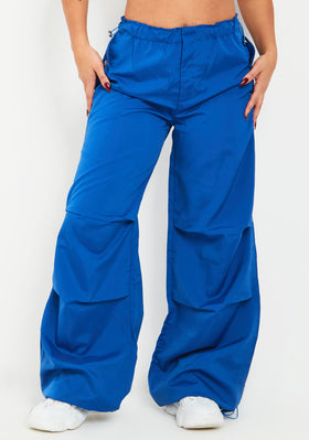 Samantha Cobalt Blue Parachute Cargo Pants Samantha Cobalt Blue Parachute Cargo Pants