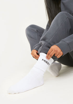 Evie White Missy Socks Evie White Missy Socks