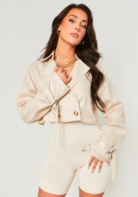 Vera Stone Oversized Cropped Trench Vera Stone Oversized Cropped Trench