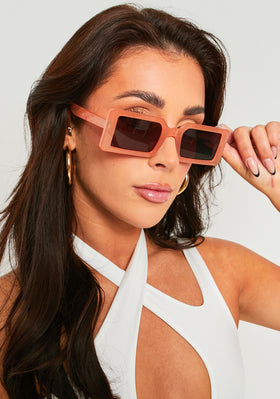 Gigi Terracotta Square Frame Sunglasses Gigi Terracotta Square Frame Sunglasses