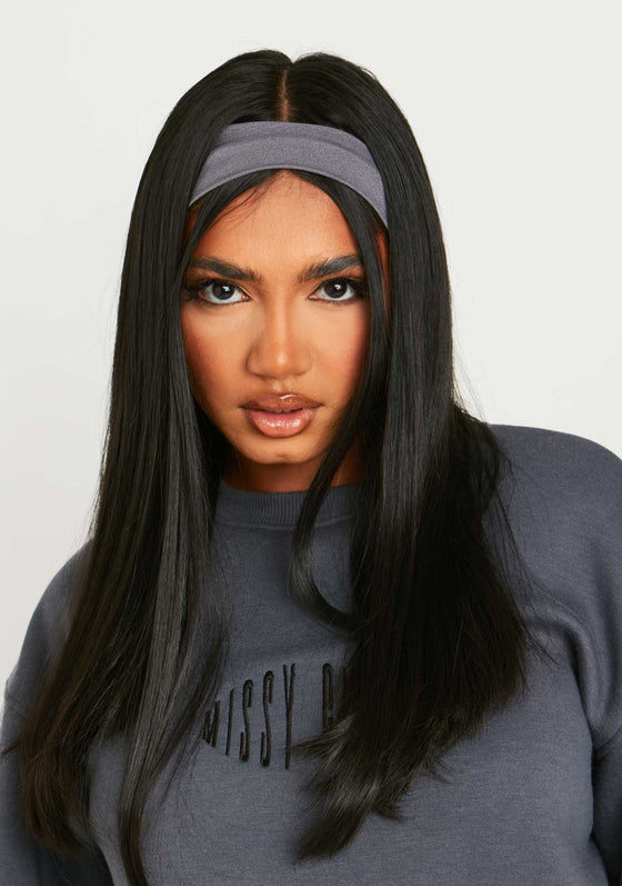 Jessy Grey Jersey Headband