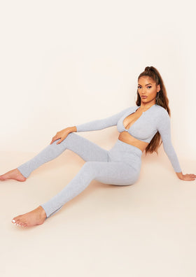 Lola Grey Split Hem Leggings Lola Grey Split Hem Leggings