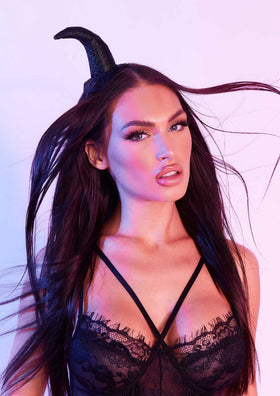 Rosemary Black Mini Witch Hat Halloween Headband Rosemary Black Mini Witch Hat Halloween Headband