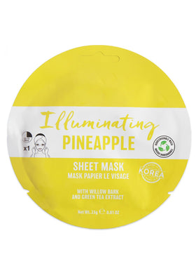 Illuminating Pineapple Sheet Face Mask