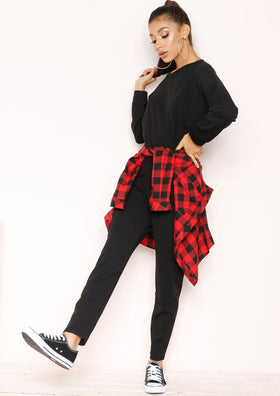 Julie Black Jumper Loungewear Set Julie Black Jumper Loungewear Set