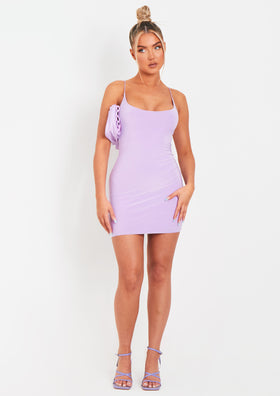 Nikki Lilac Slinky Double Thickness Mini Dress Nikki Lilac Slinky Double Thickness Mini Dress