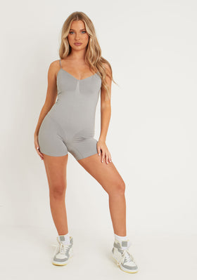 Katie Grey Seamless Strap Plunge Unitard Katie Grey Seamless Strap Plunge Unitard