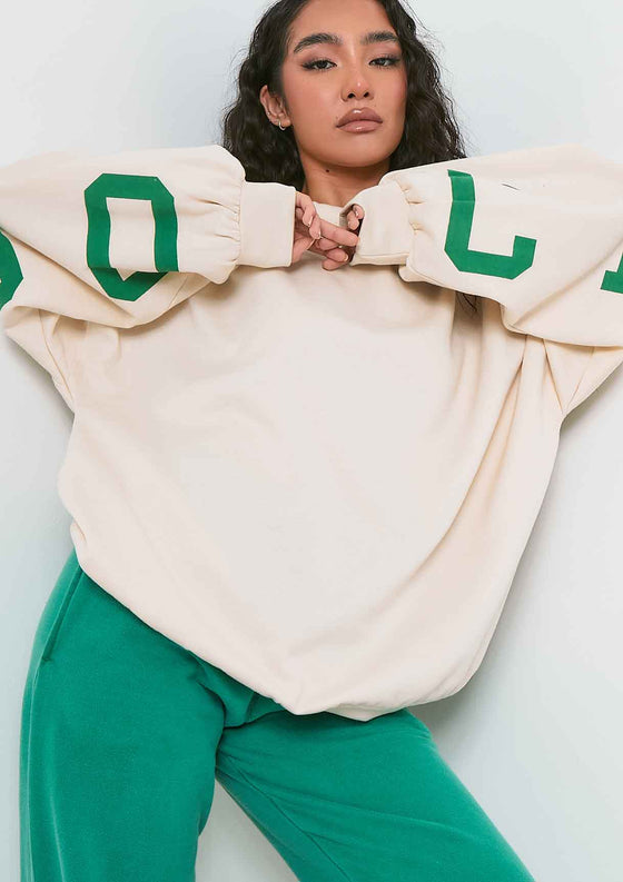 Remi Cream Chicago Oversized Sweatshirt