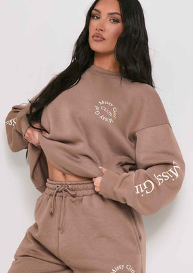 Daisy Mocha Missy Empire Club Sweatshirt