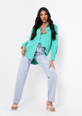 Aliza Green Oversized Button Up Shirt Aliza Green Oversized Button Up Shirt