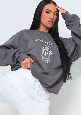Rita Charcoal Prague Graphic Sweatshirt Rita Charcoal Prague Graphic Sweatshirt