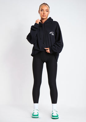 Ayvia Black Premium Waffle Active Ruched Bum Leggings Ayvia Black Premium Waffle Active Ruched Bum Leggings