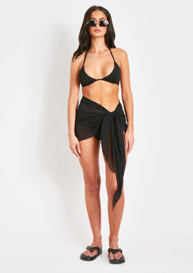 Cadence Black Chiffon Sarong Cadence Black Chiffon Sarong