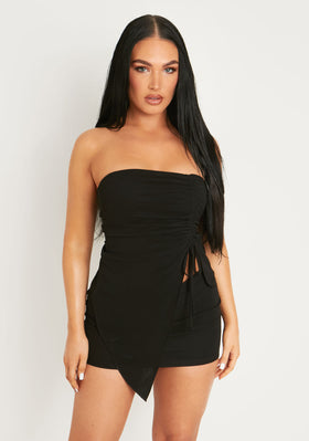 Larisa Black Mesh Overlay Top Larisa Black Mesh Overlay Top