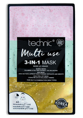 Technic 3-In-1 Multi-Use Bubble Face Mask