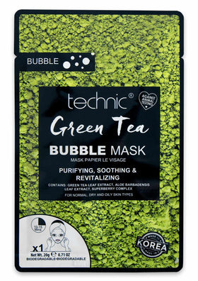 Technic Green Tea Bubble Face Mask Technic Green Tea Bubble Face Mask