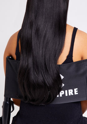 Serenity Black 1 22" Clip In Straight Hair Extensions - One Piece
