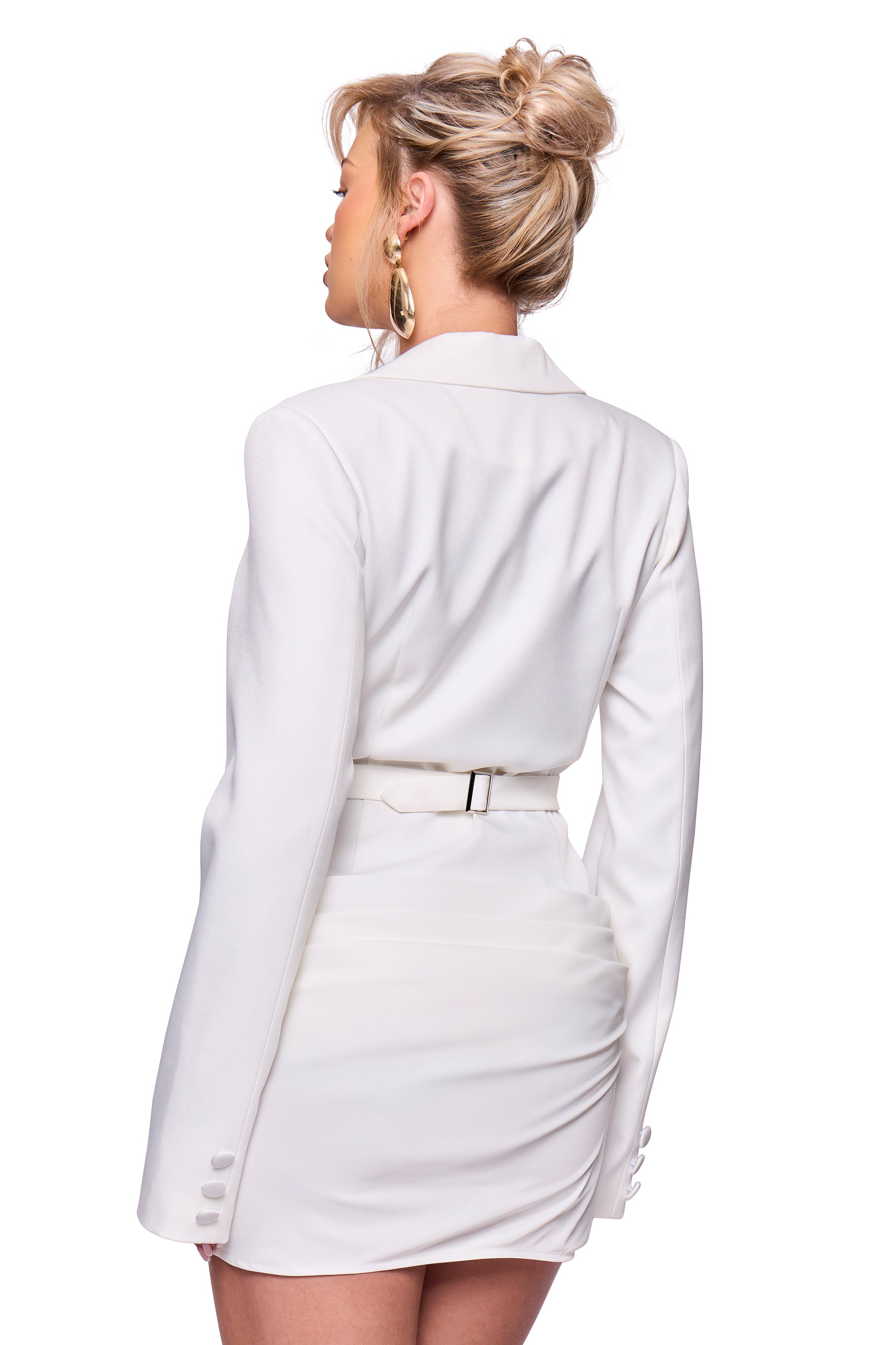 White Blazer Dress