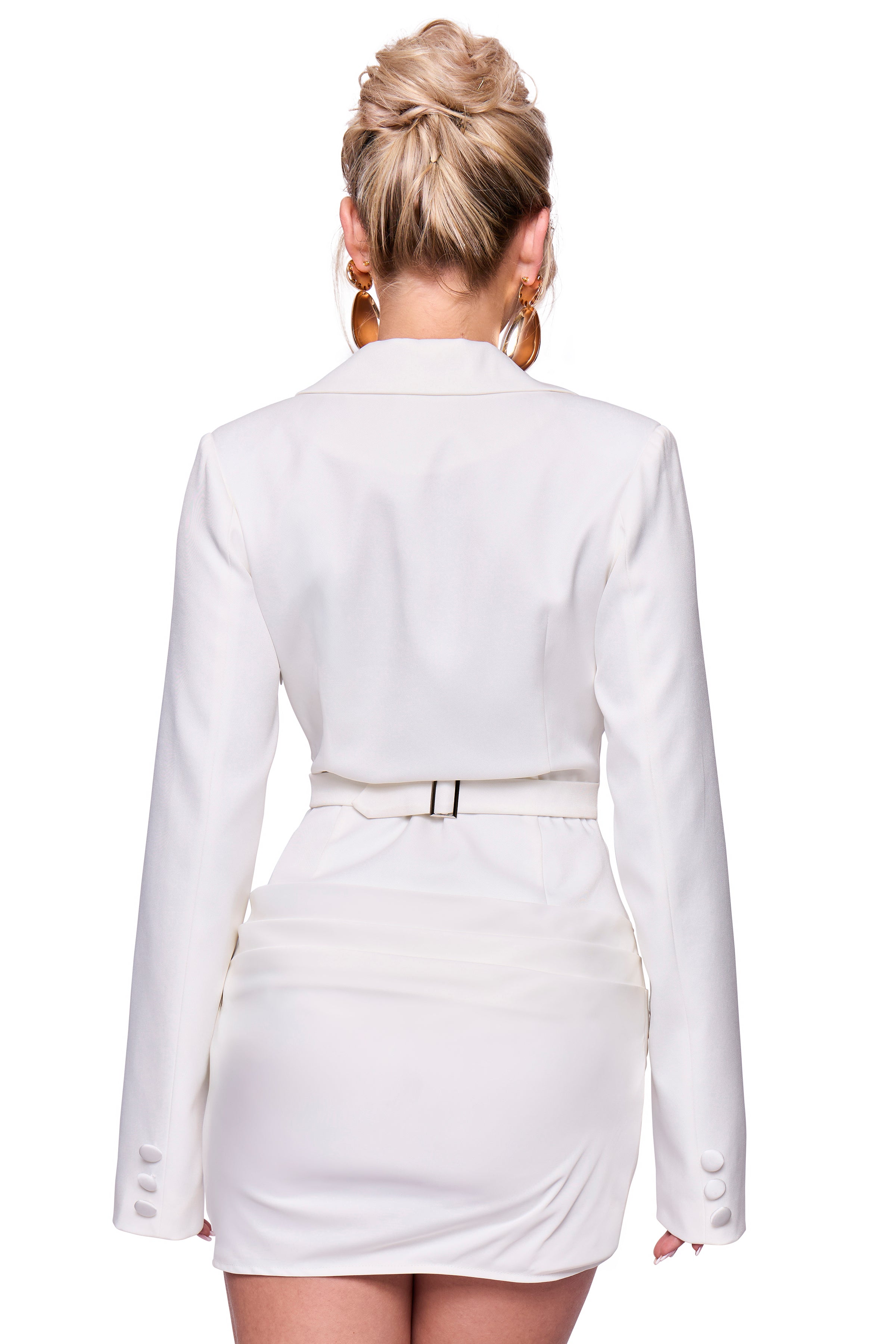 White Blazer Dress