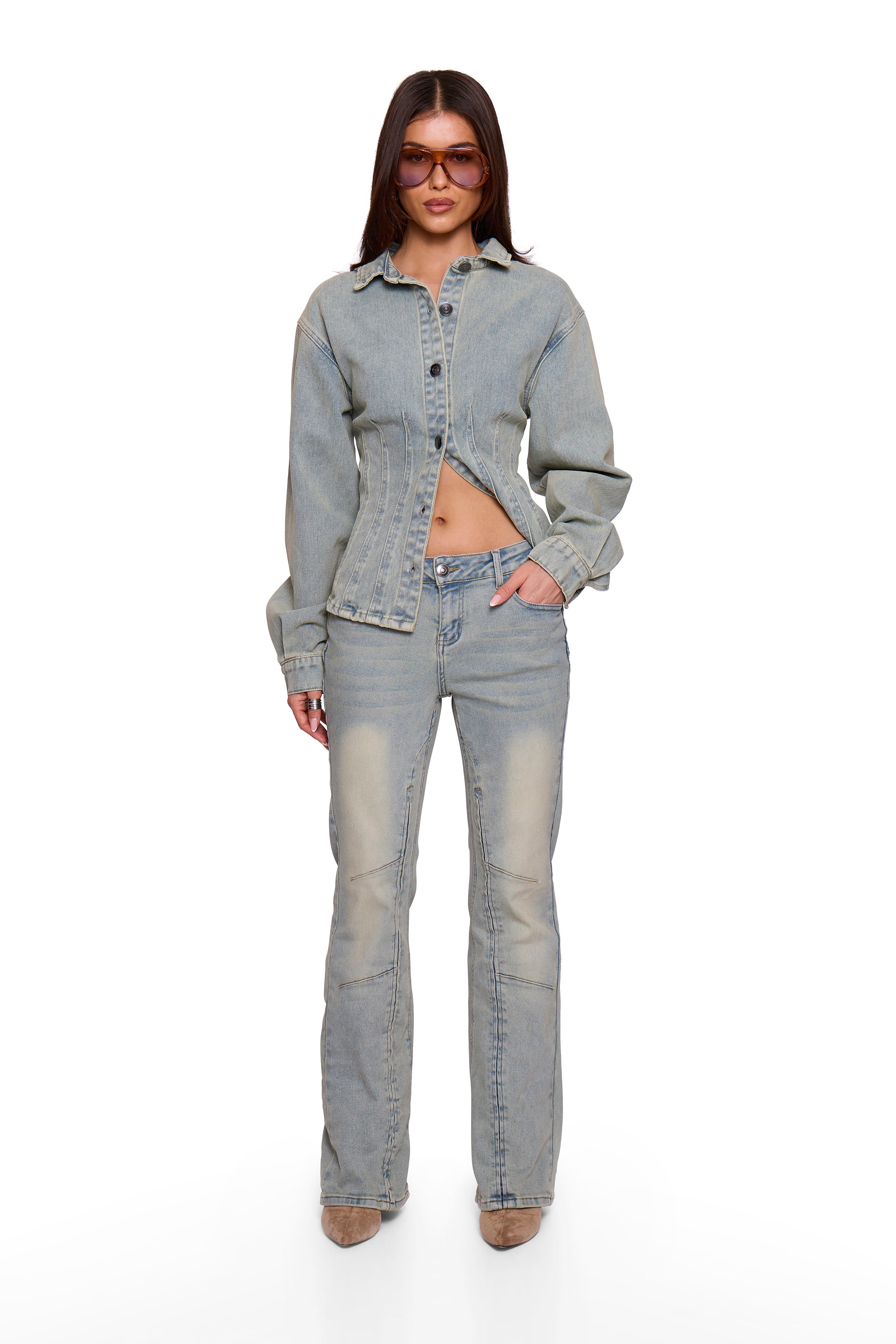 Blue Washed Denim Jacket