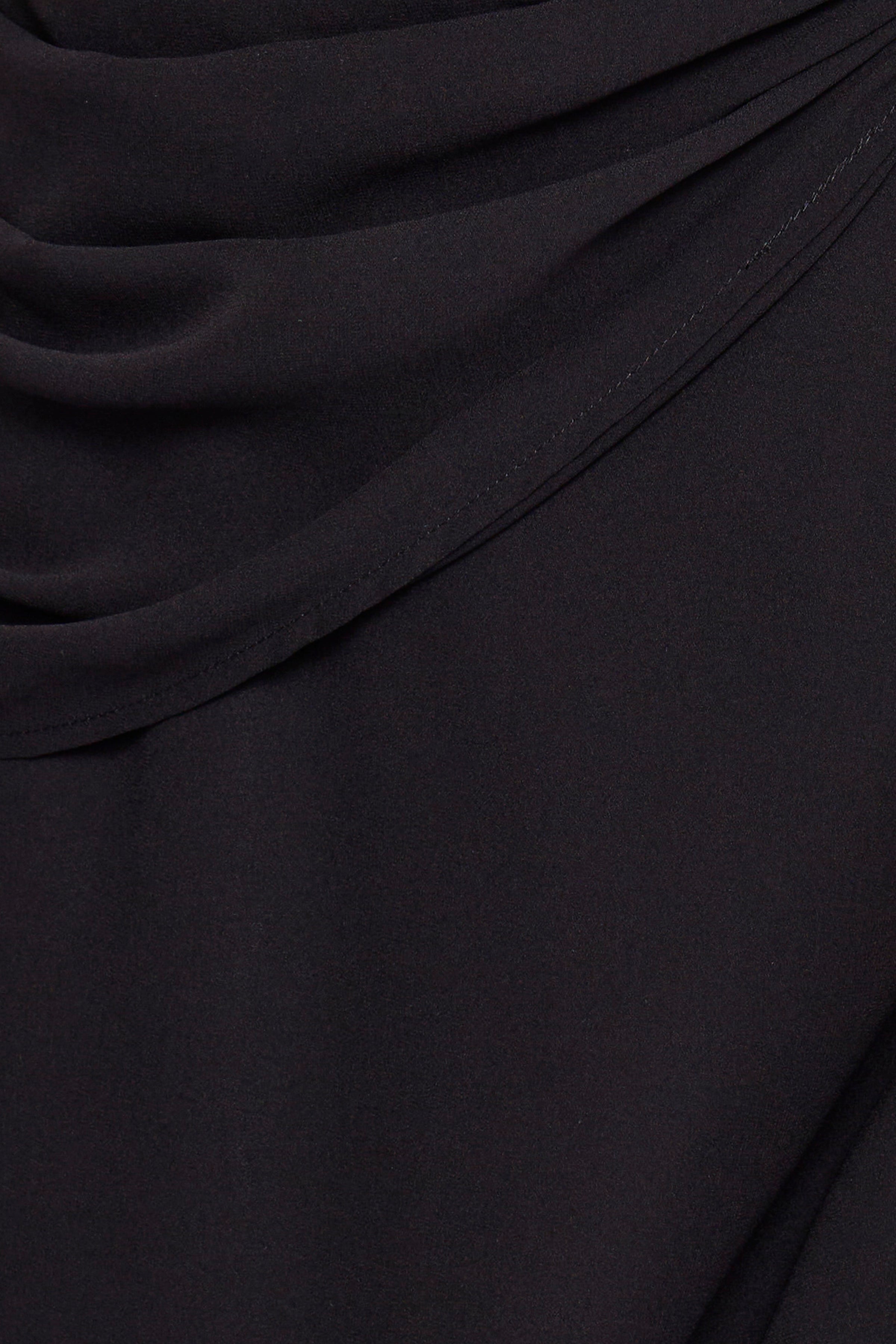 Black Plunge Maxi Dress