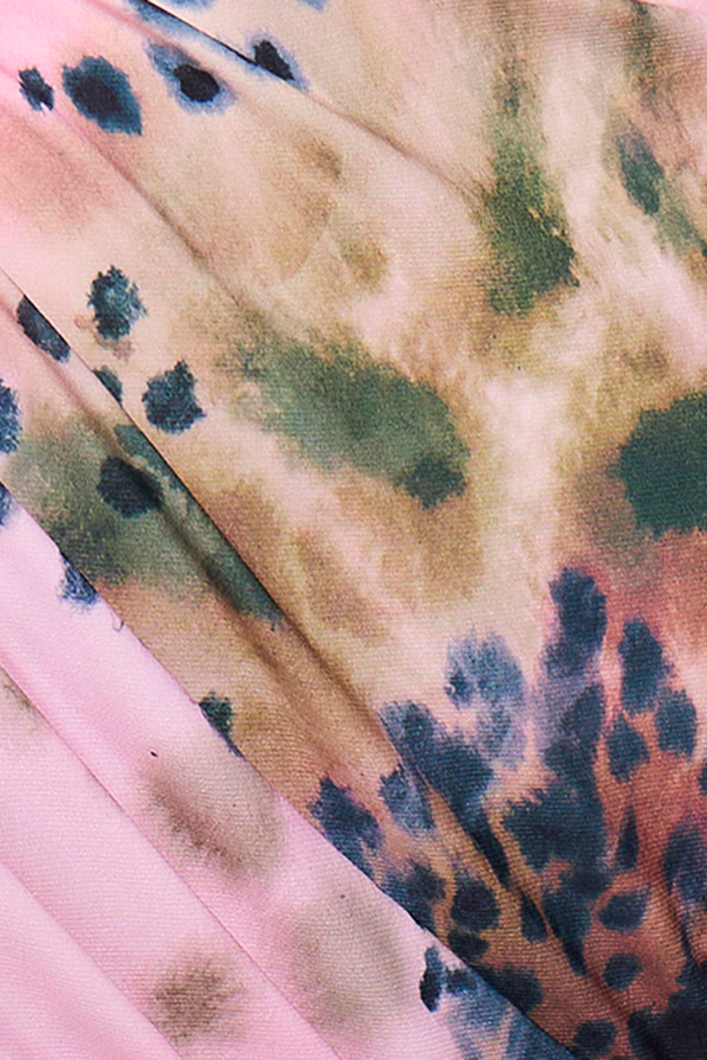 Pink Printed Mini Dress