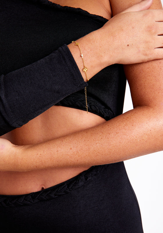 Danica Gold Flower Bracelet