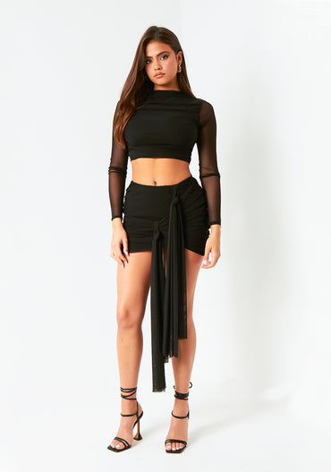 Missy Empire 【 Long Sleeve Crop T-Shirt Women 】 ファッション レディースファッション トップス その他トップス レディ Women's Long Sleeve Tops | Missy Empire – MISSYEMPIRE