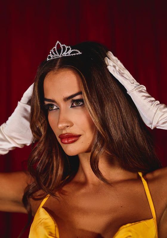 Lilly Silver Diamante Covered Tiara