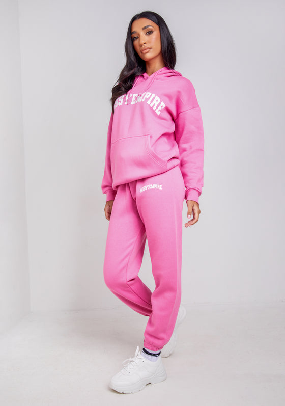 Shanti Pink Oversized Printed Joggers